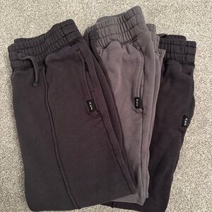 Abercrombie Kids Black and Gray Joggers
